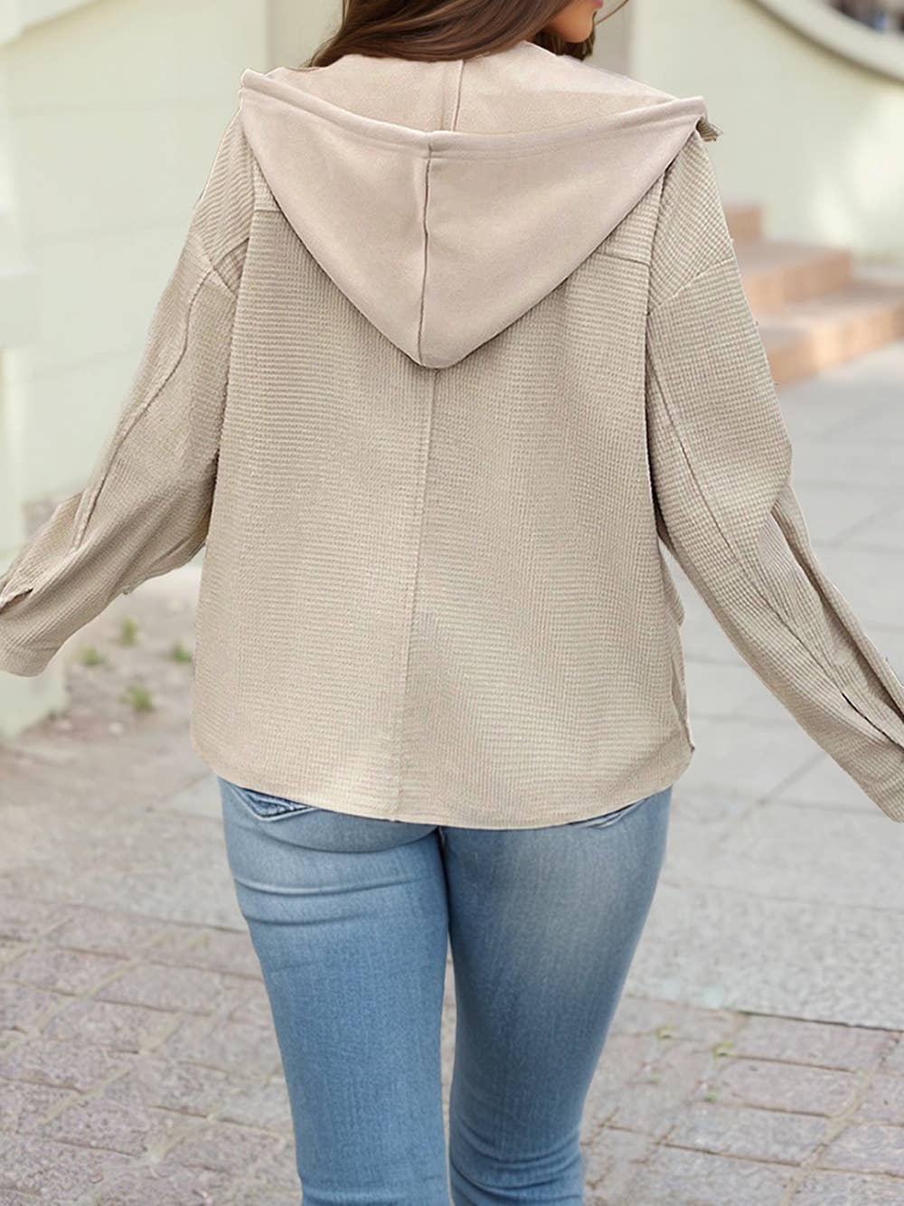 Barely Beige Zip-up Jacket