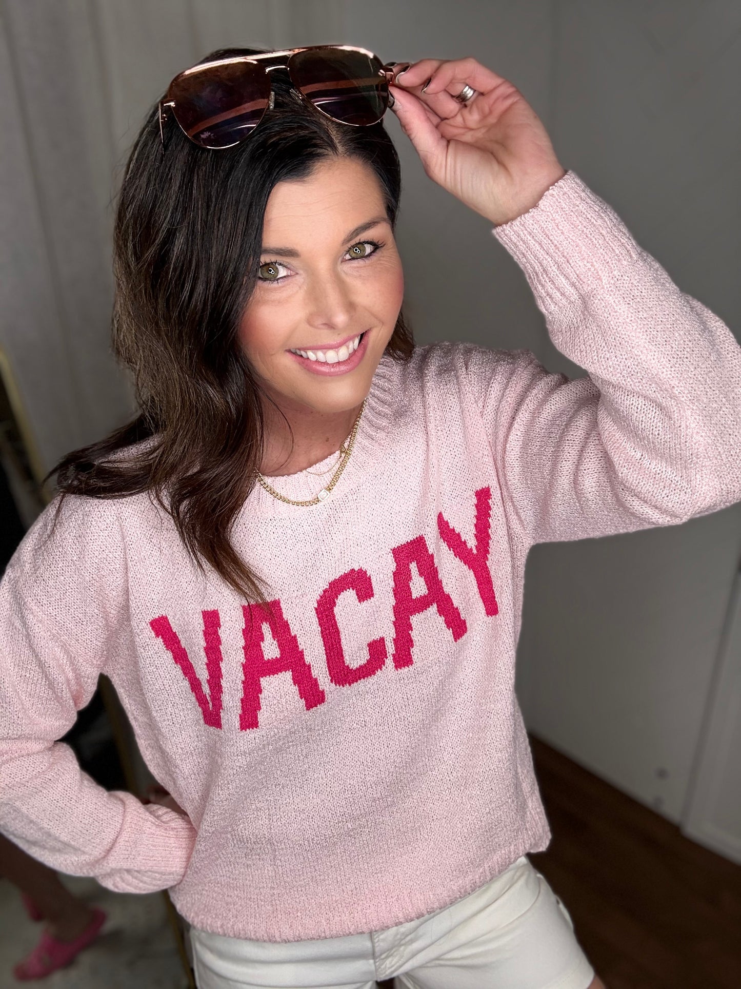 Pink Sands Vacay Sweater