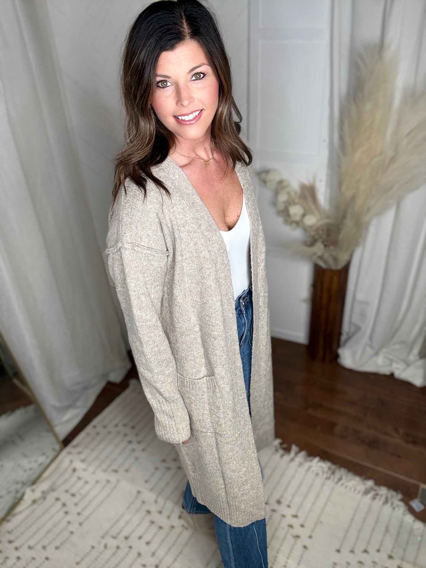  Taupe Soft Embrace Cardigan