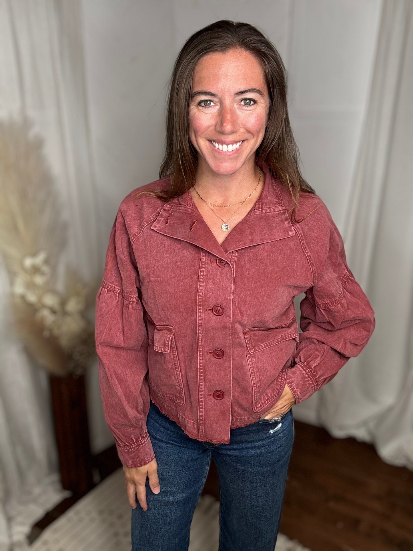 Maroon Western Jacket