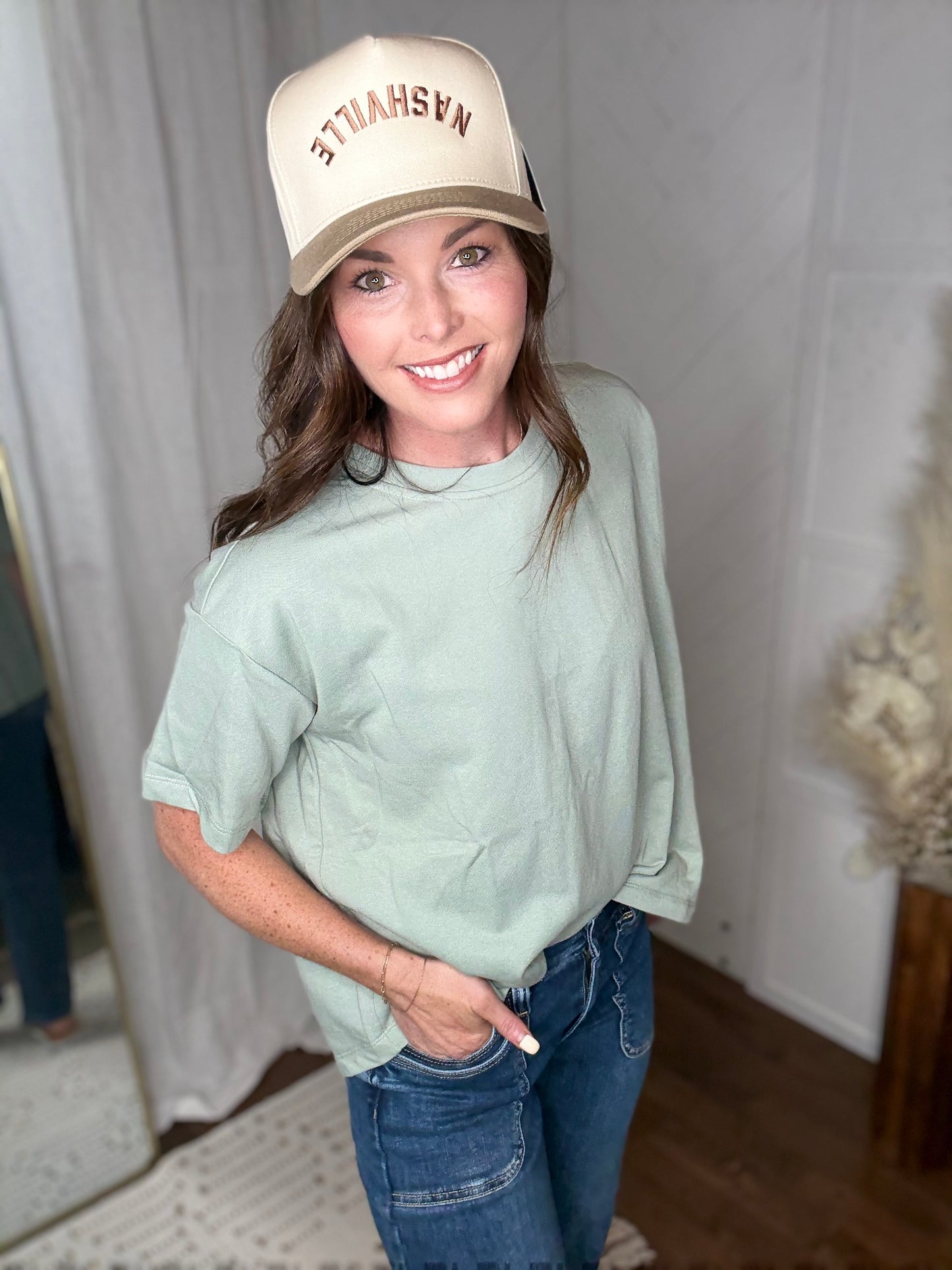 Slouch + Sway Top: Mint