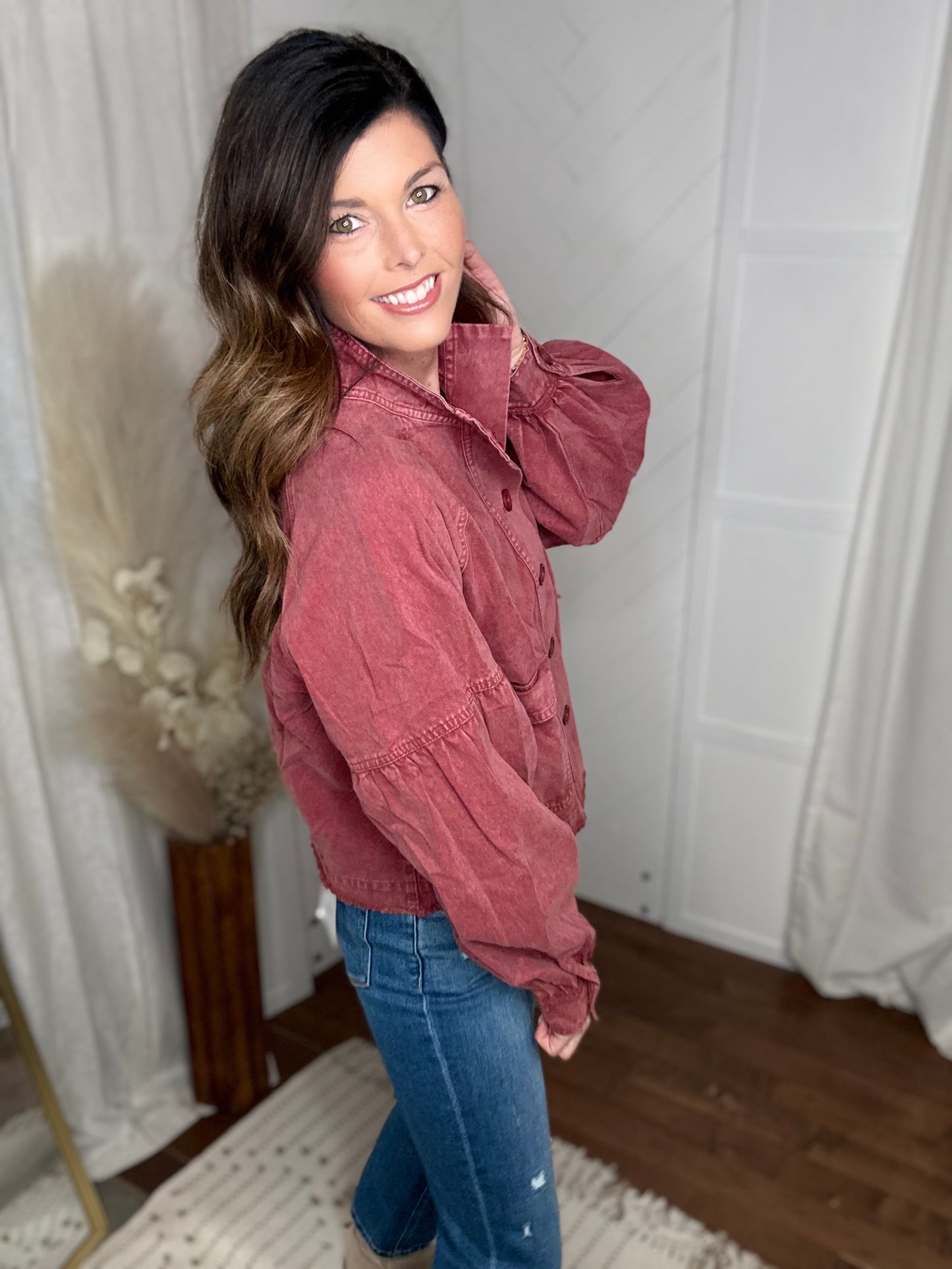 Maroon Western Jacket