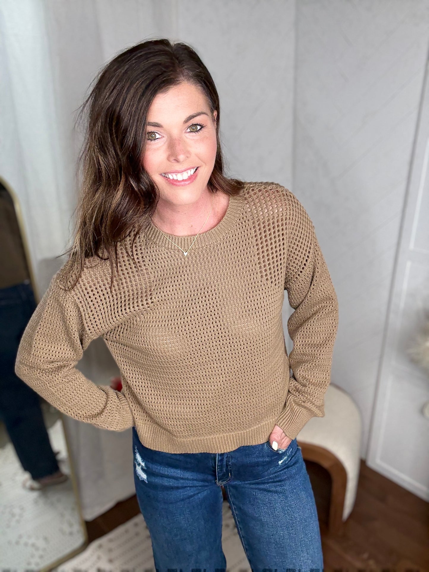 Whispering Oak Knit Sweater