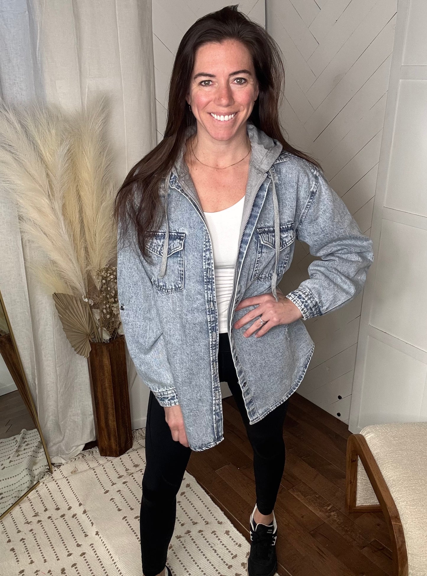 Vintage Denim with Hoodie
