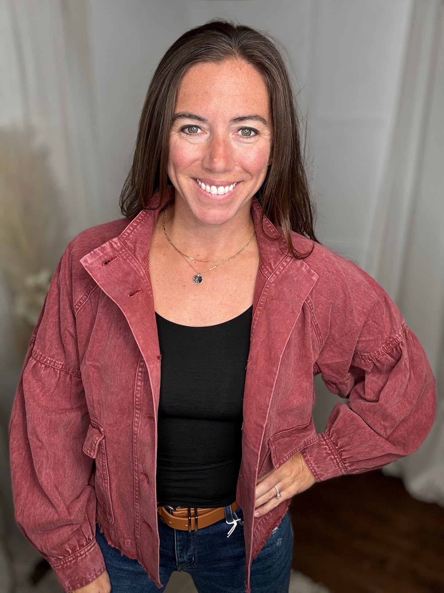 Maroon Western Jacket