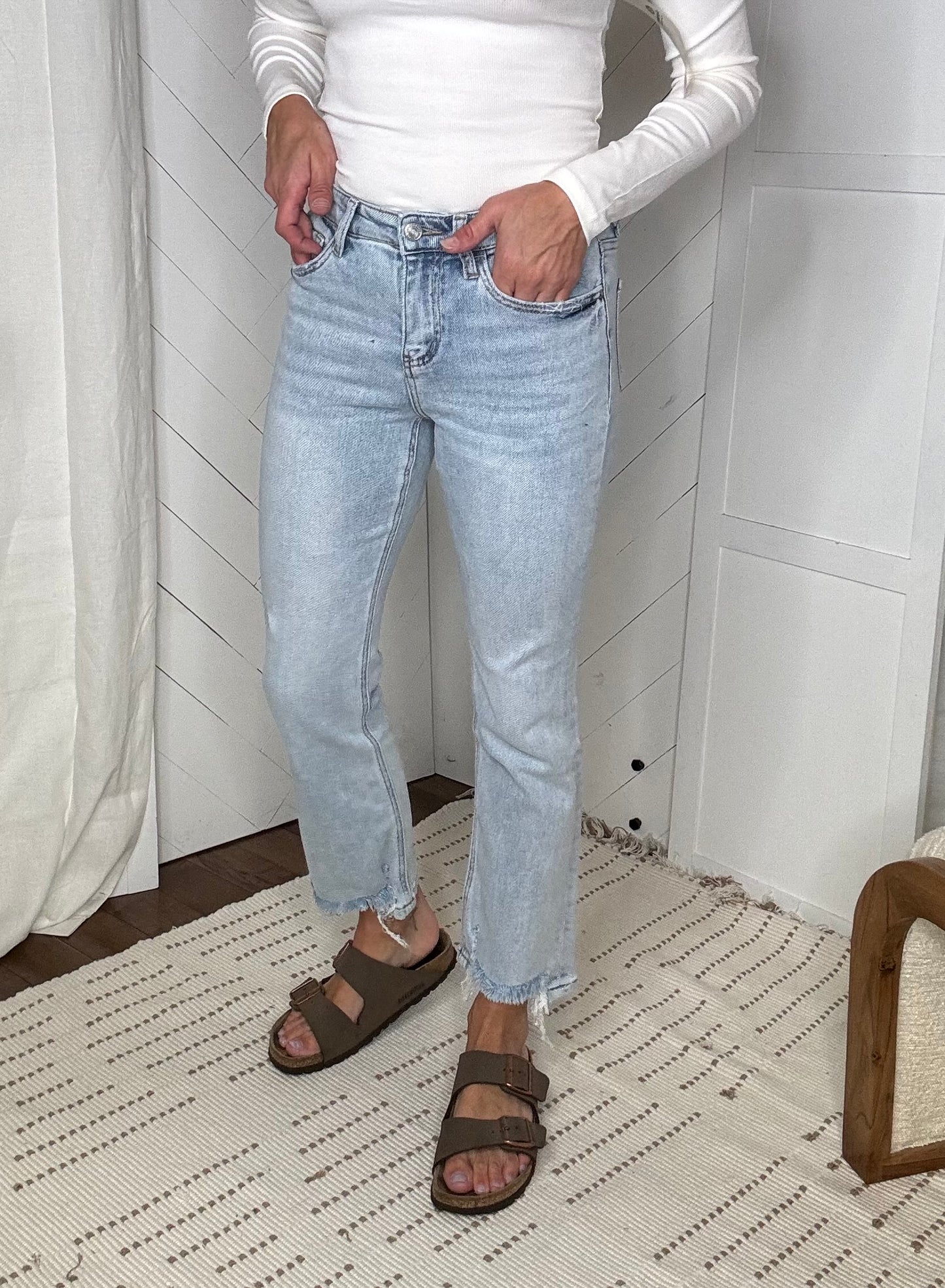 Vervet53: High Rise Kick Flare Jeans