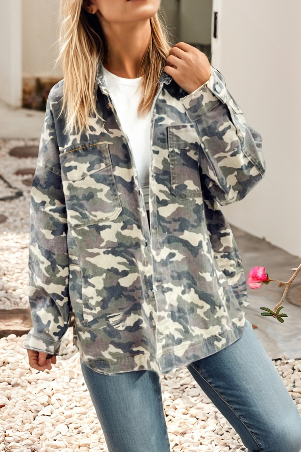 Camo Jean Jacket