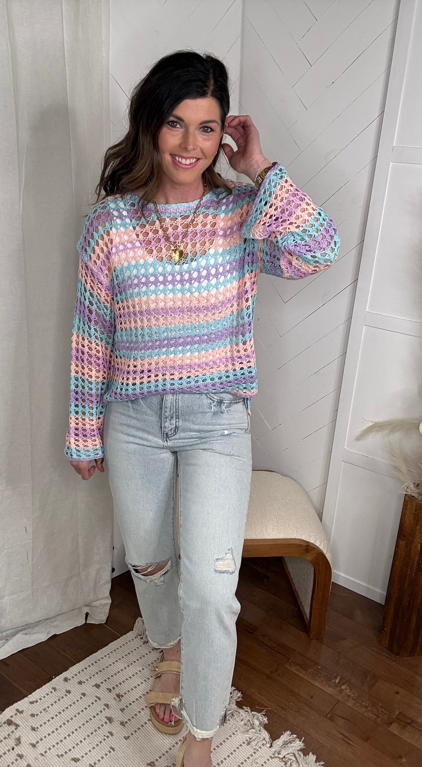 Vervet84: Beverley Super High Relaxed Straight Jeans