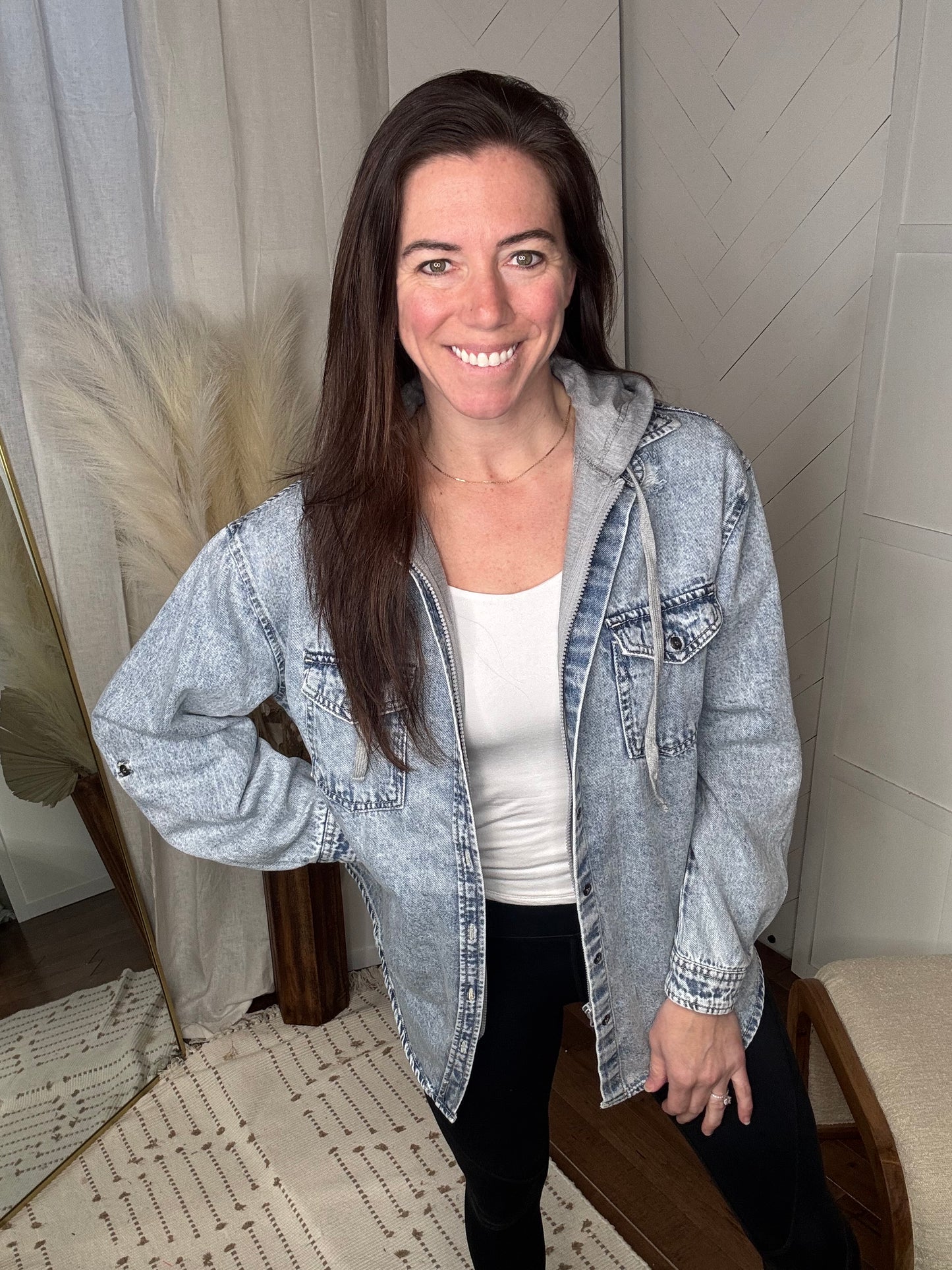 Vintage Denim with Hoodie