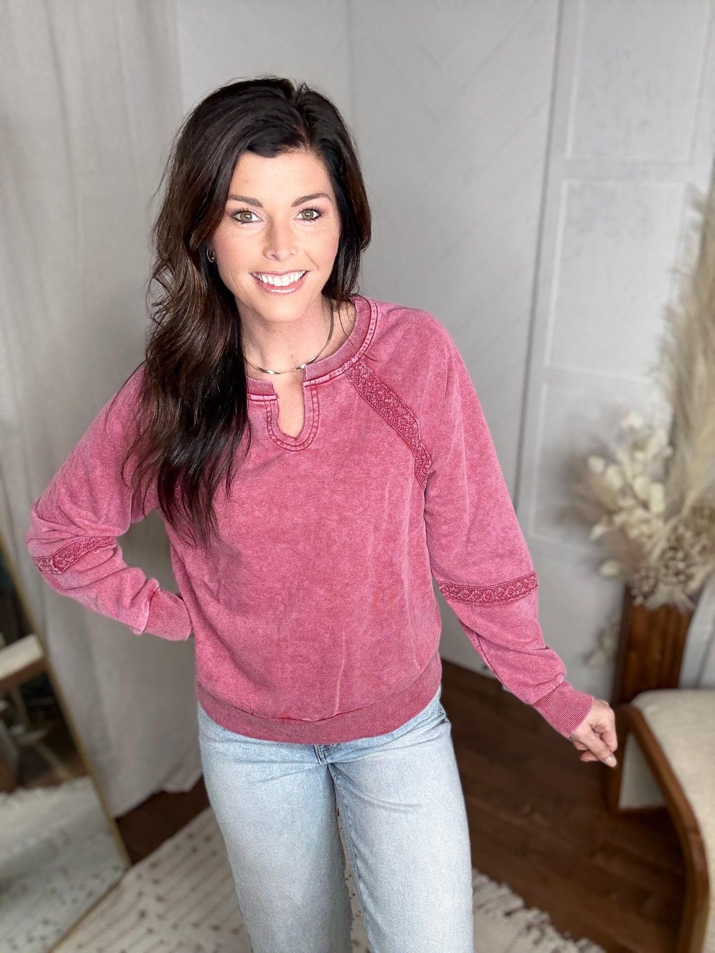 Dahlia Bloom Lace Sweater