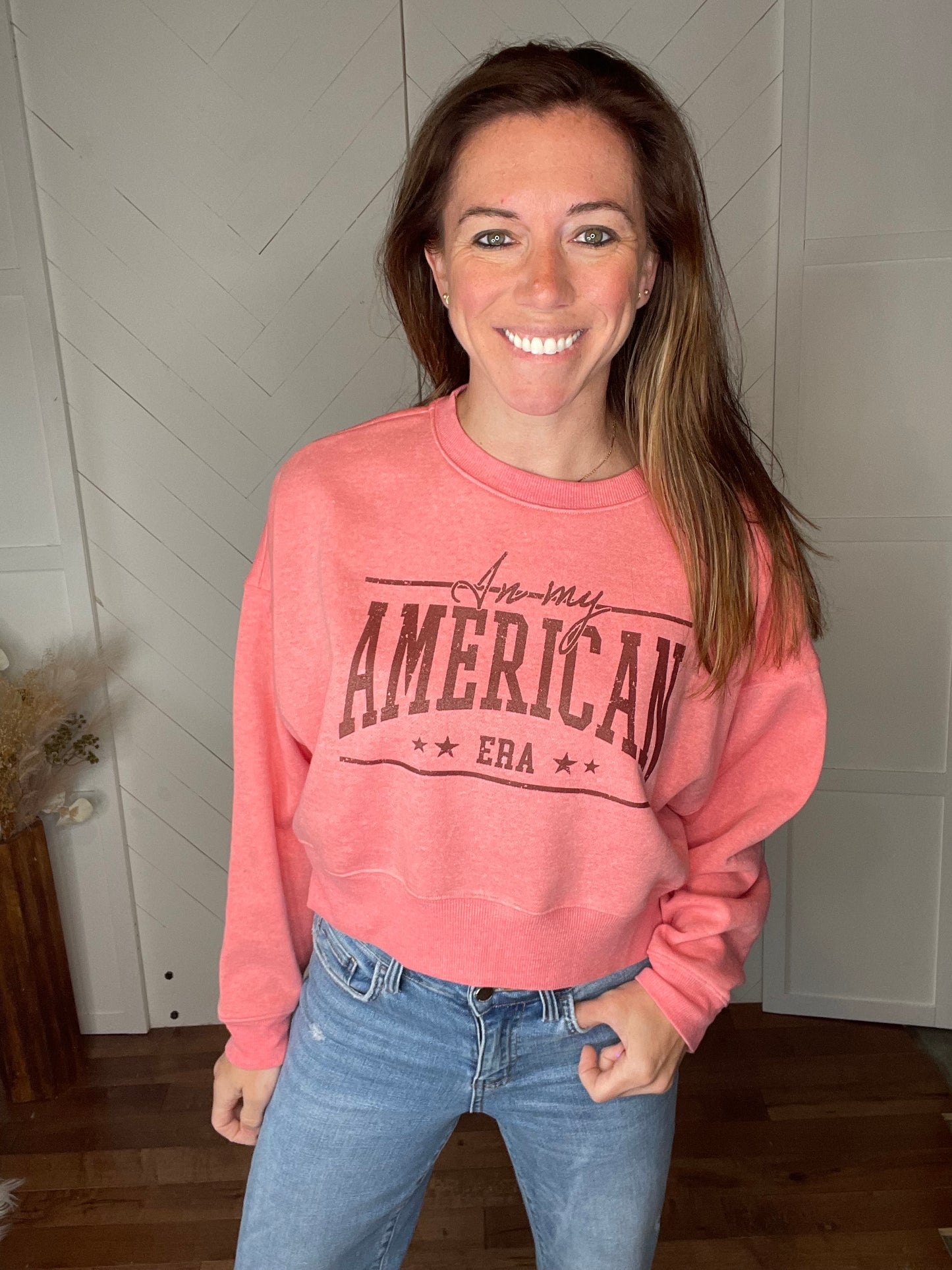 In My American Era Sweatshirt: Rose