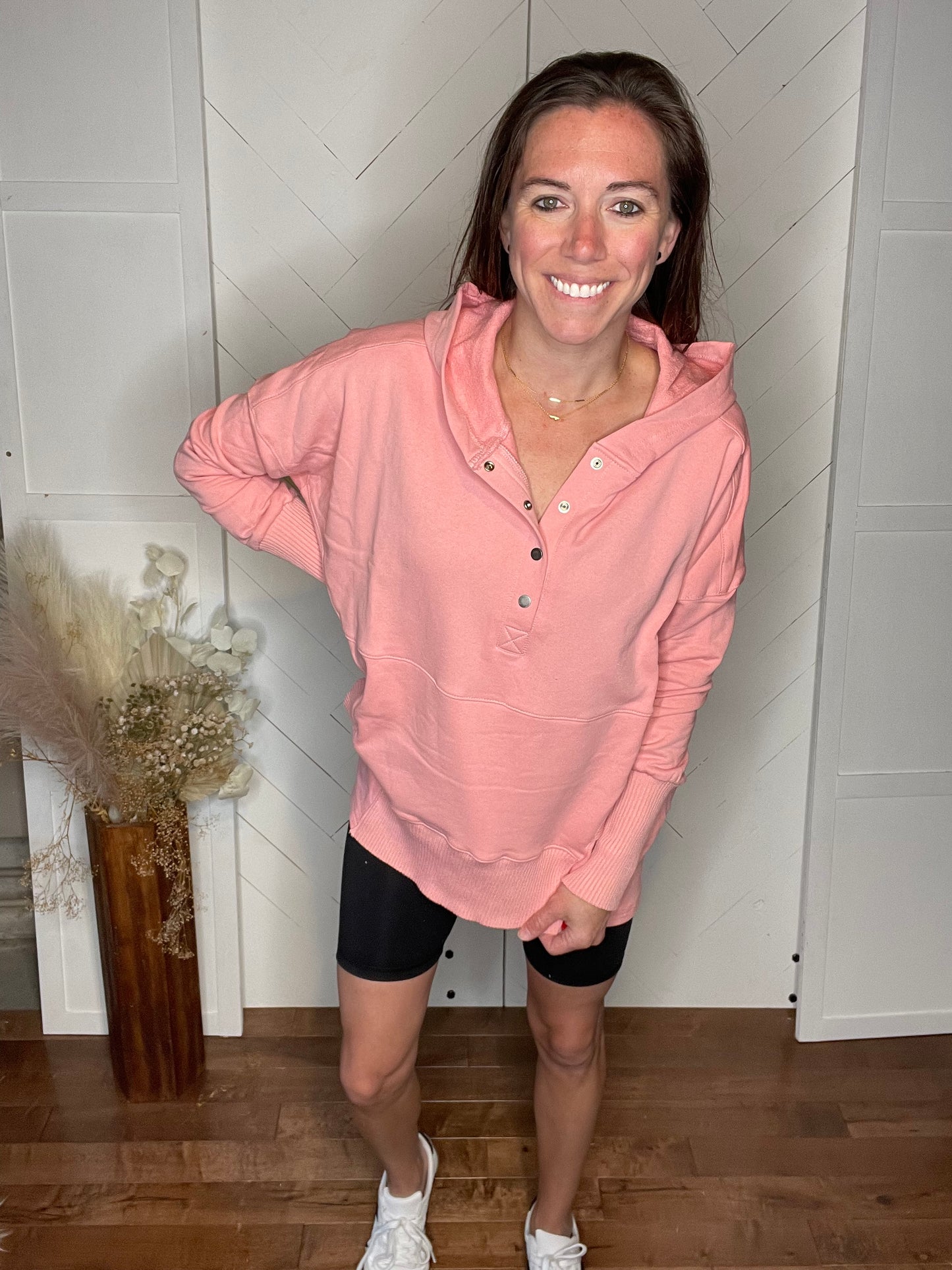 Vivian Pullover: Blush