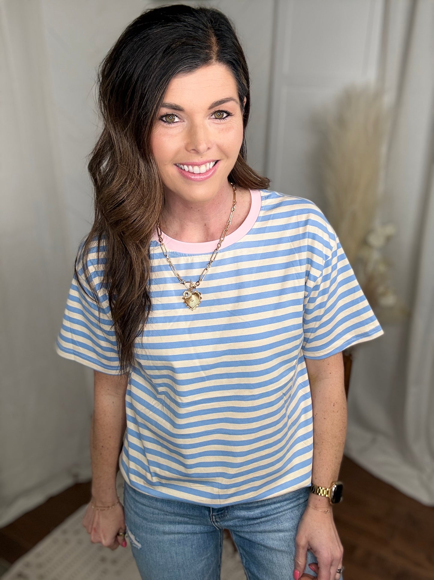 Coastal Breeze Striped Tee