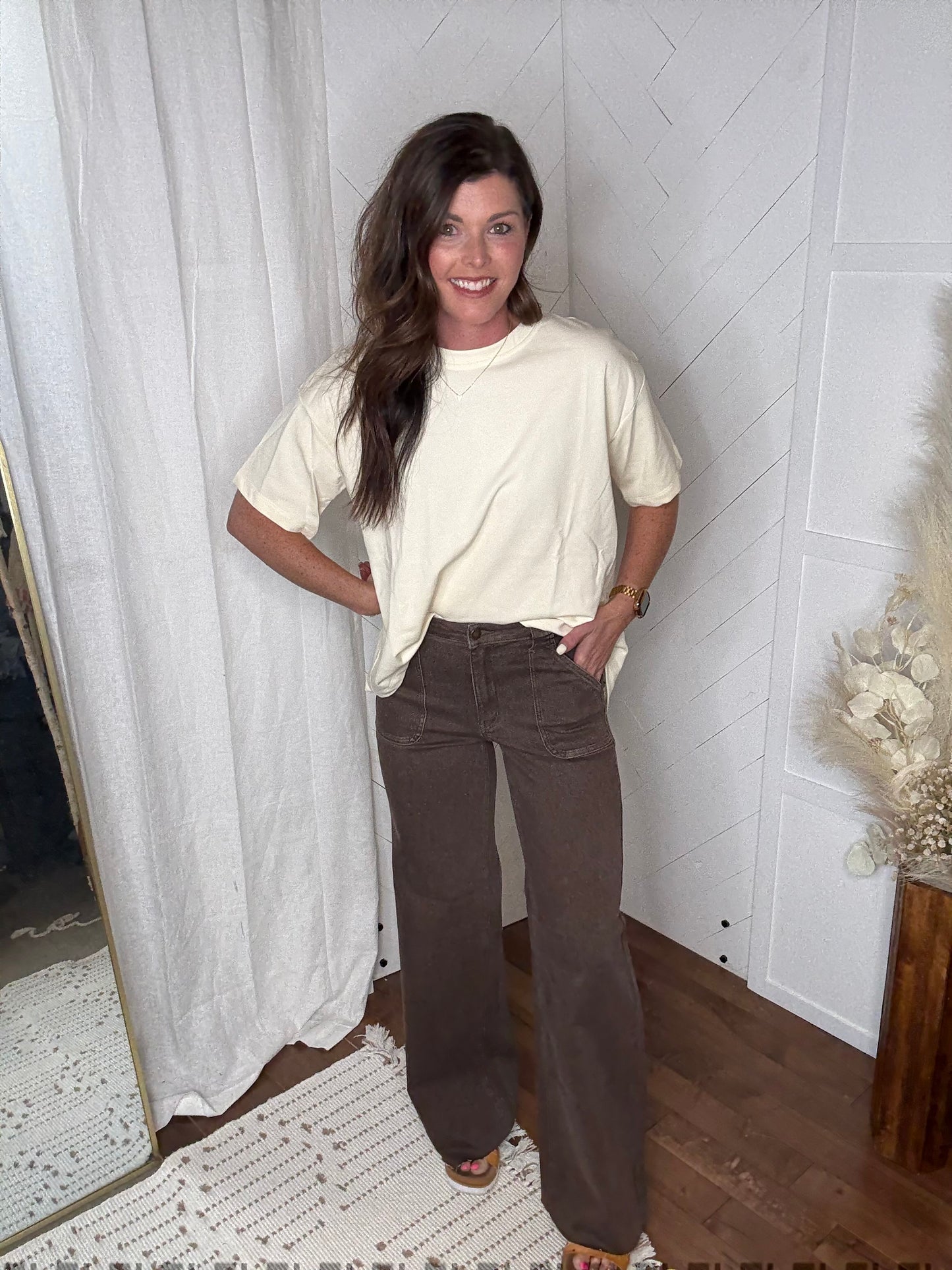 Slouch + Sway Top: Ivory
