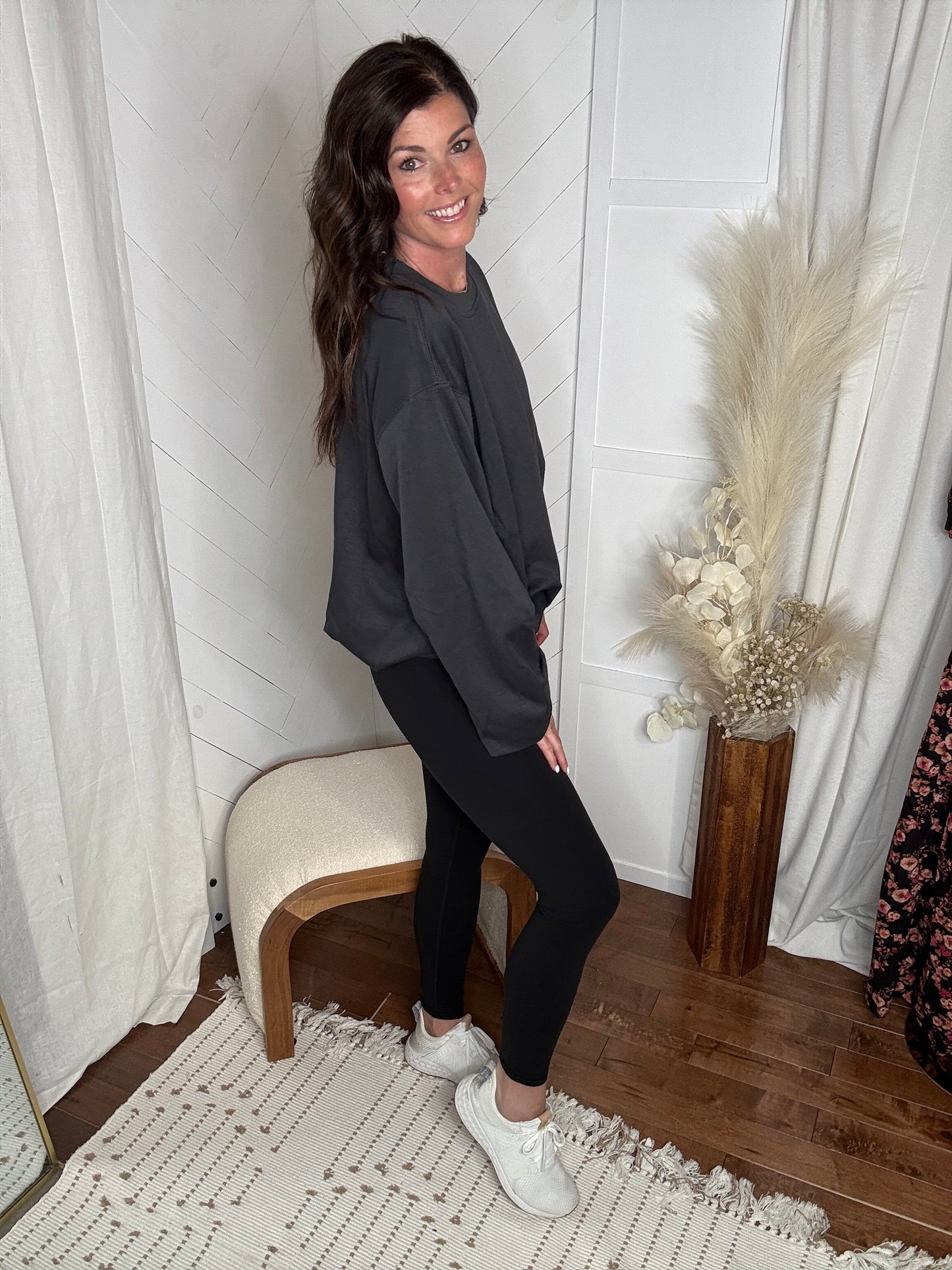 Black V Waist Leggings