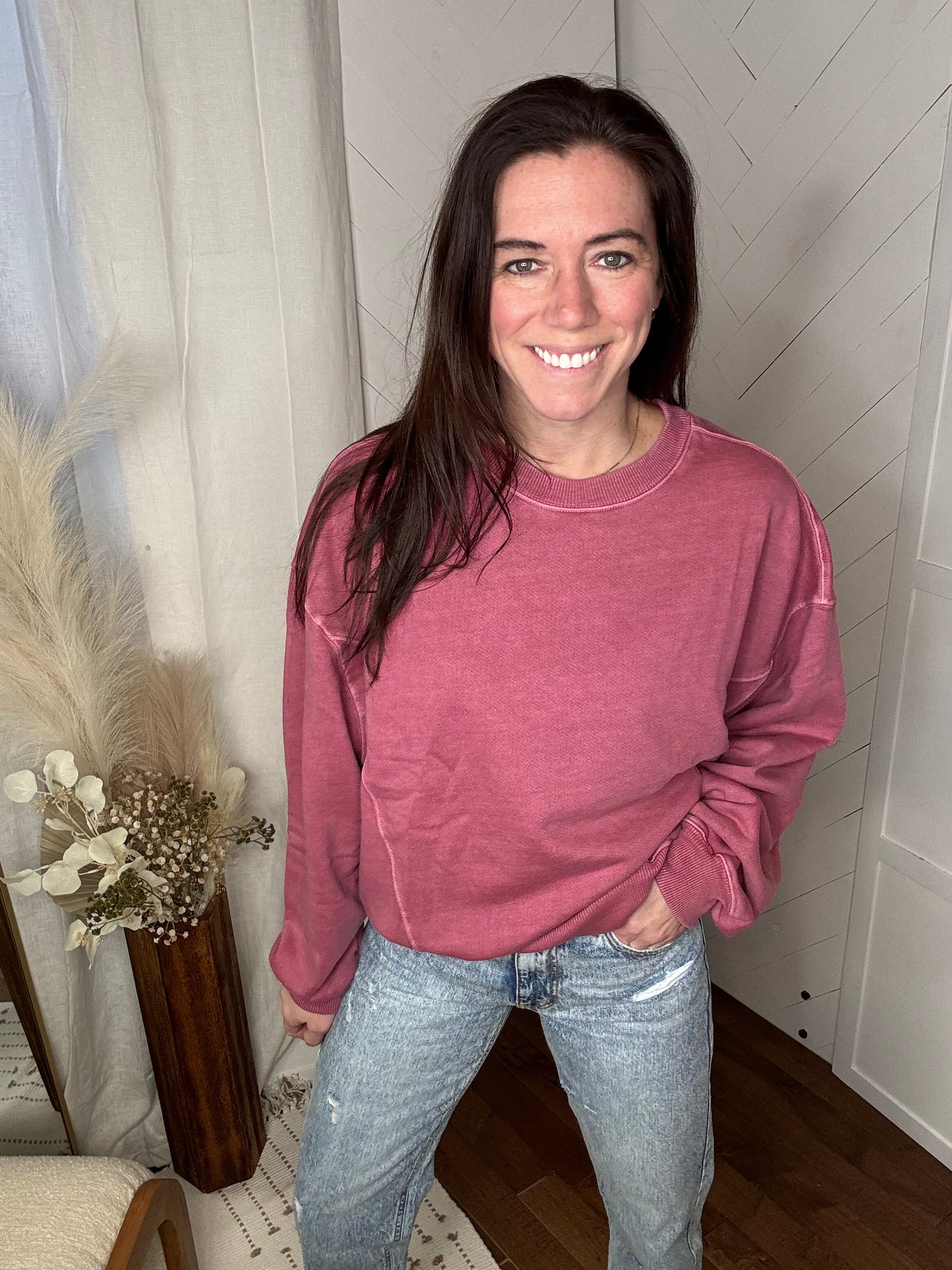 Rose Violet Lazy Days Sweatshirt