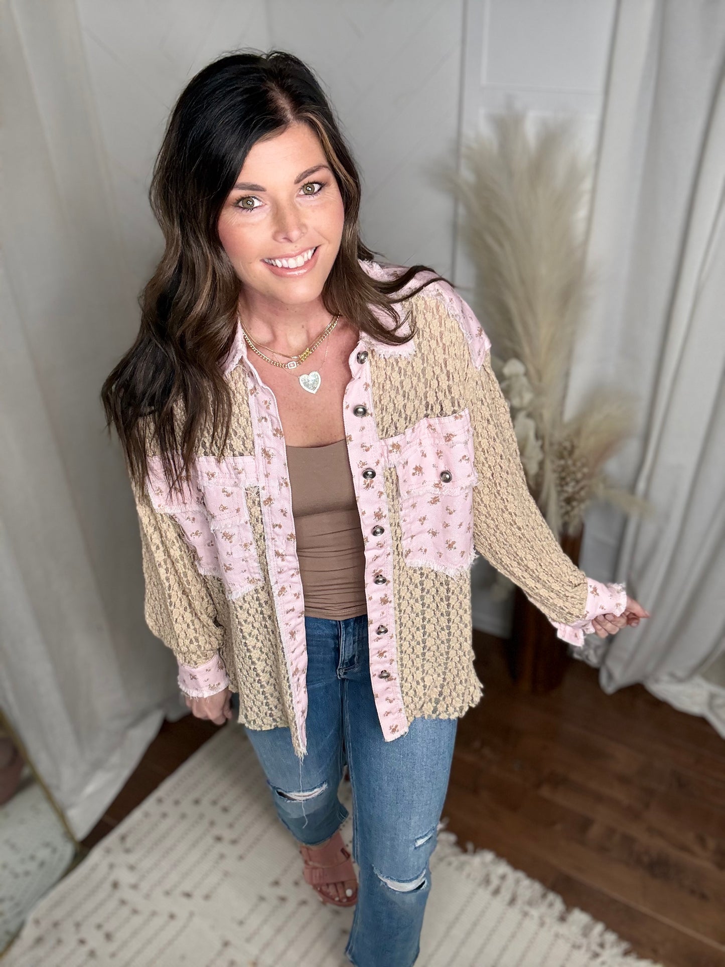 Pink Latte Woven Shirt