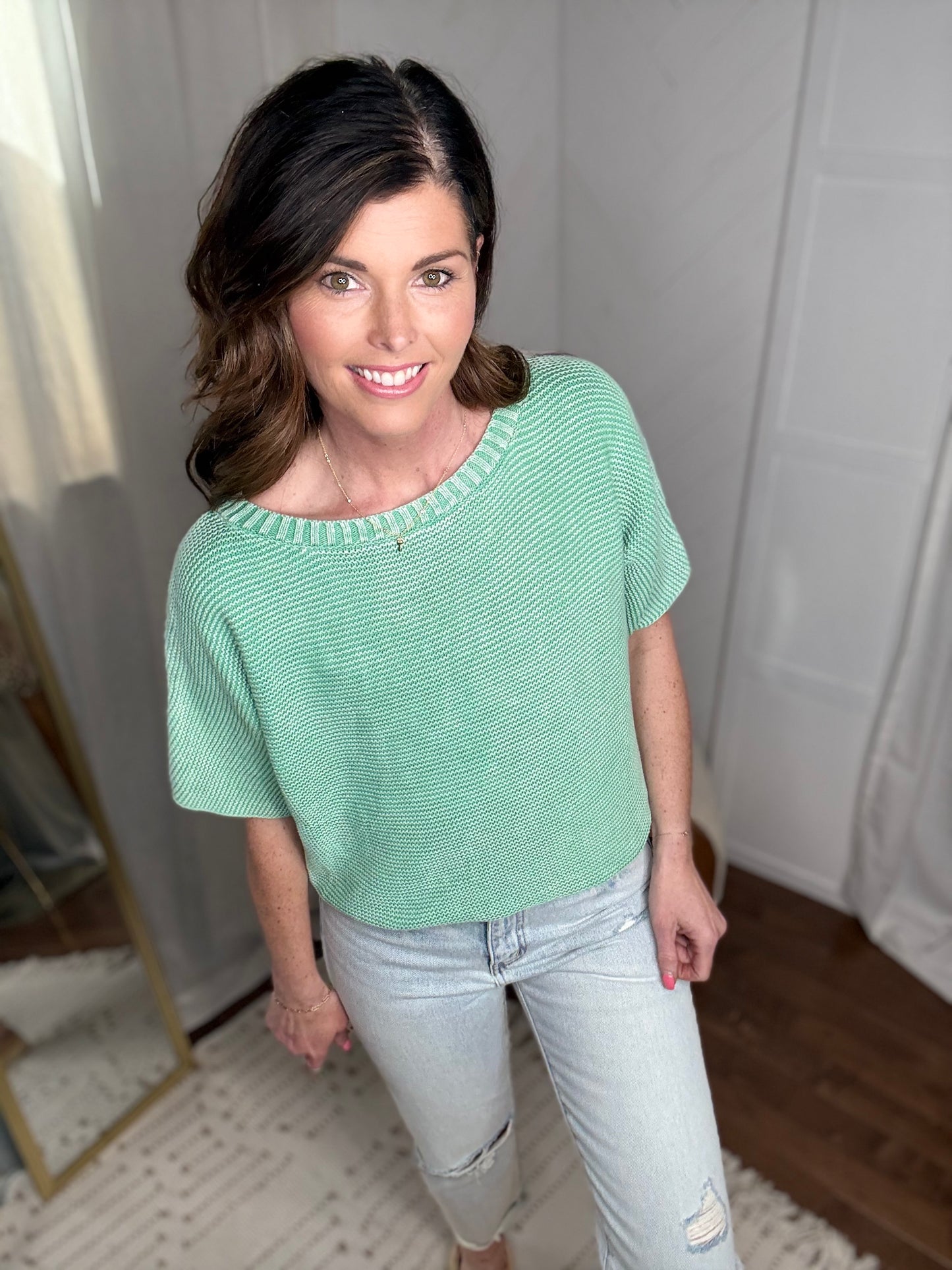 Sea Glass Knit Tee