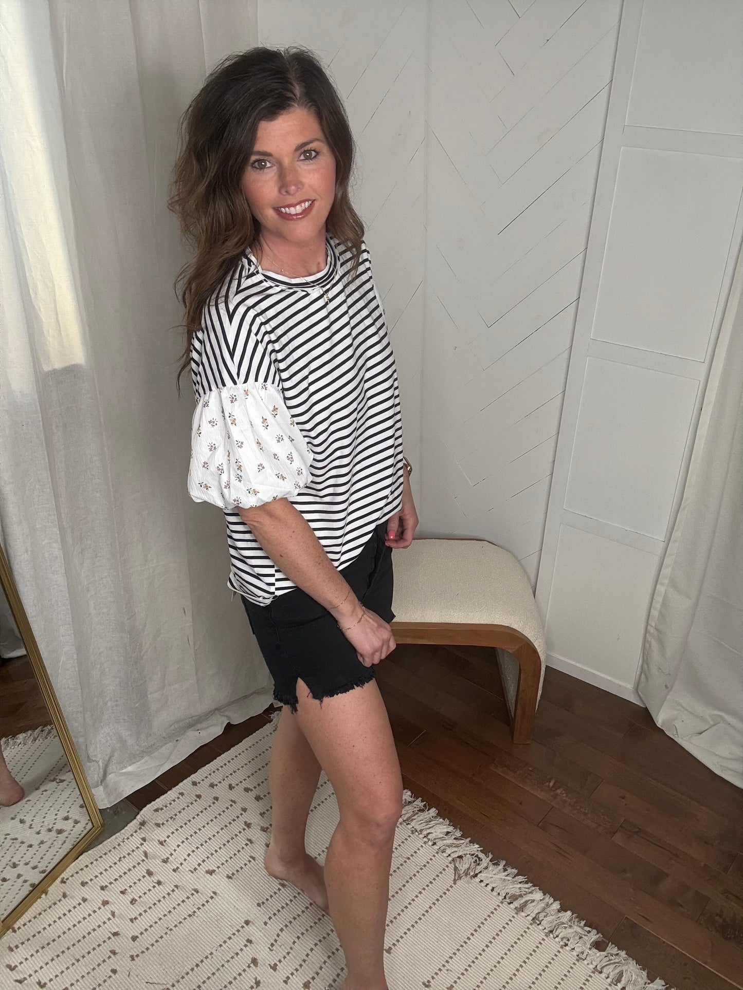 Midnight Bloom Top