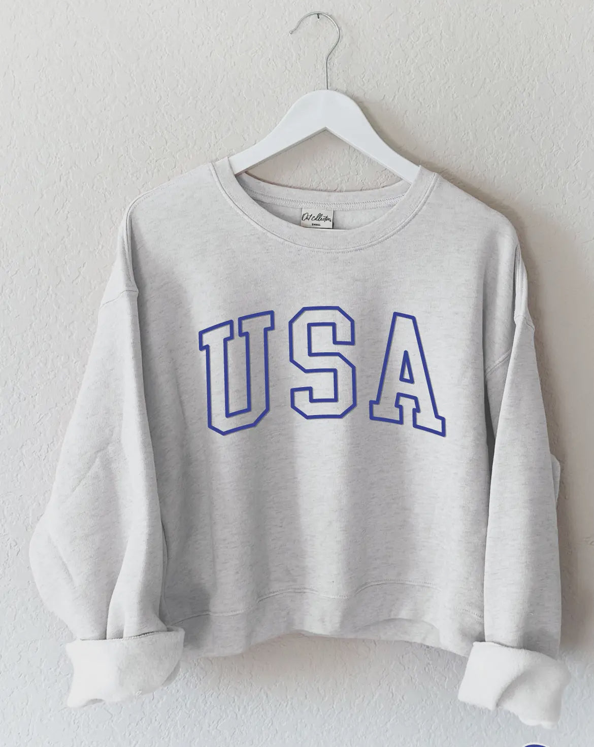 USA Sweatshirt: Blue