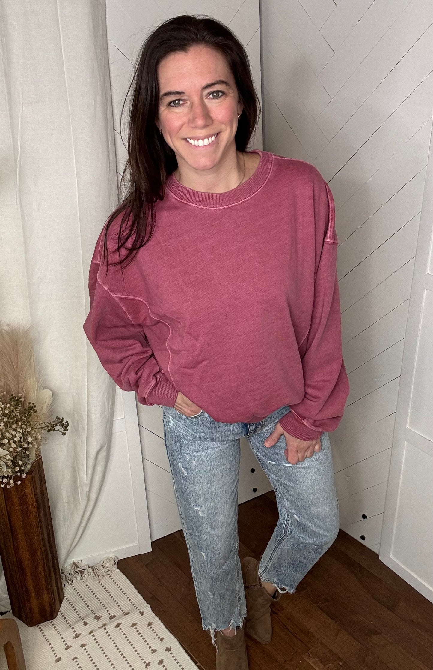 Rose Violet Lazy Days Sweatshirt