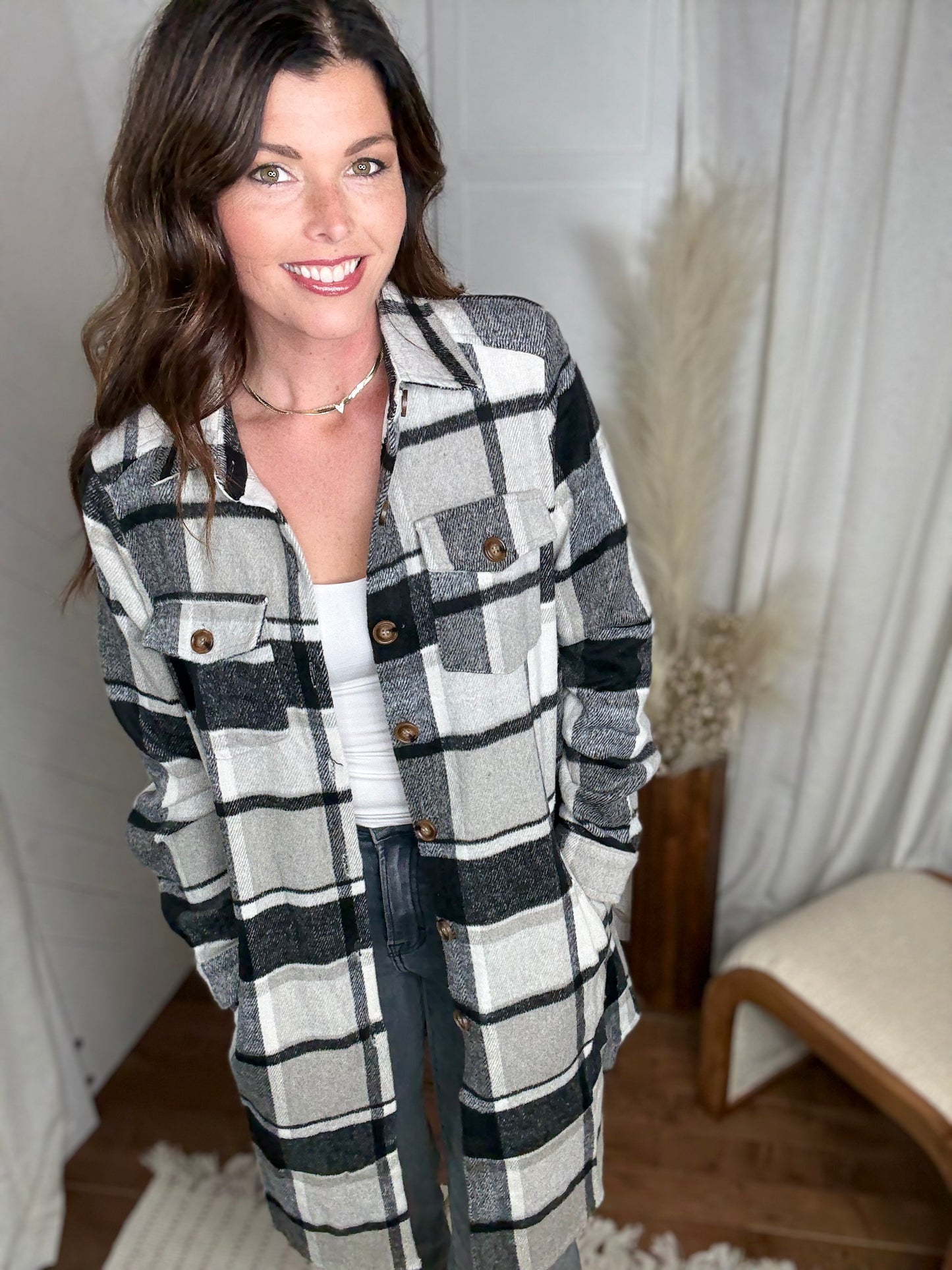 Shadow Plaid Shacket