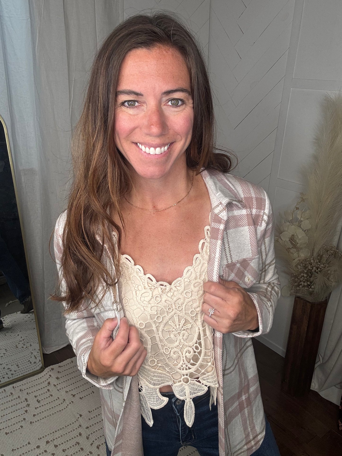 Floral Crochet Lace Cami