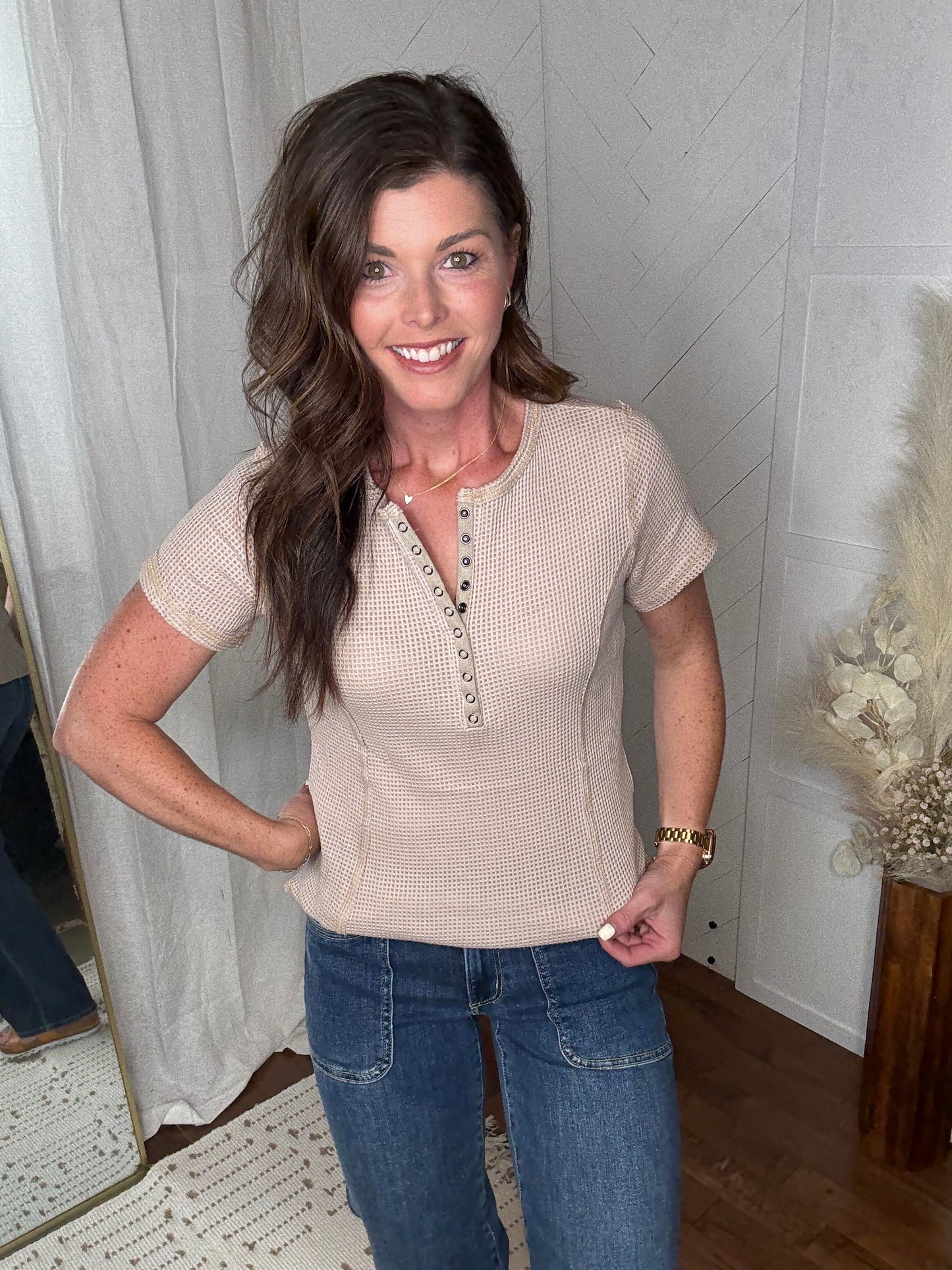 Weekend Snap Henley: Taupe