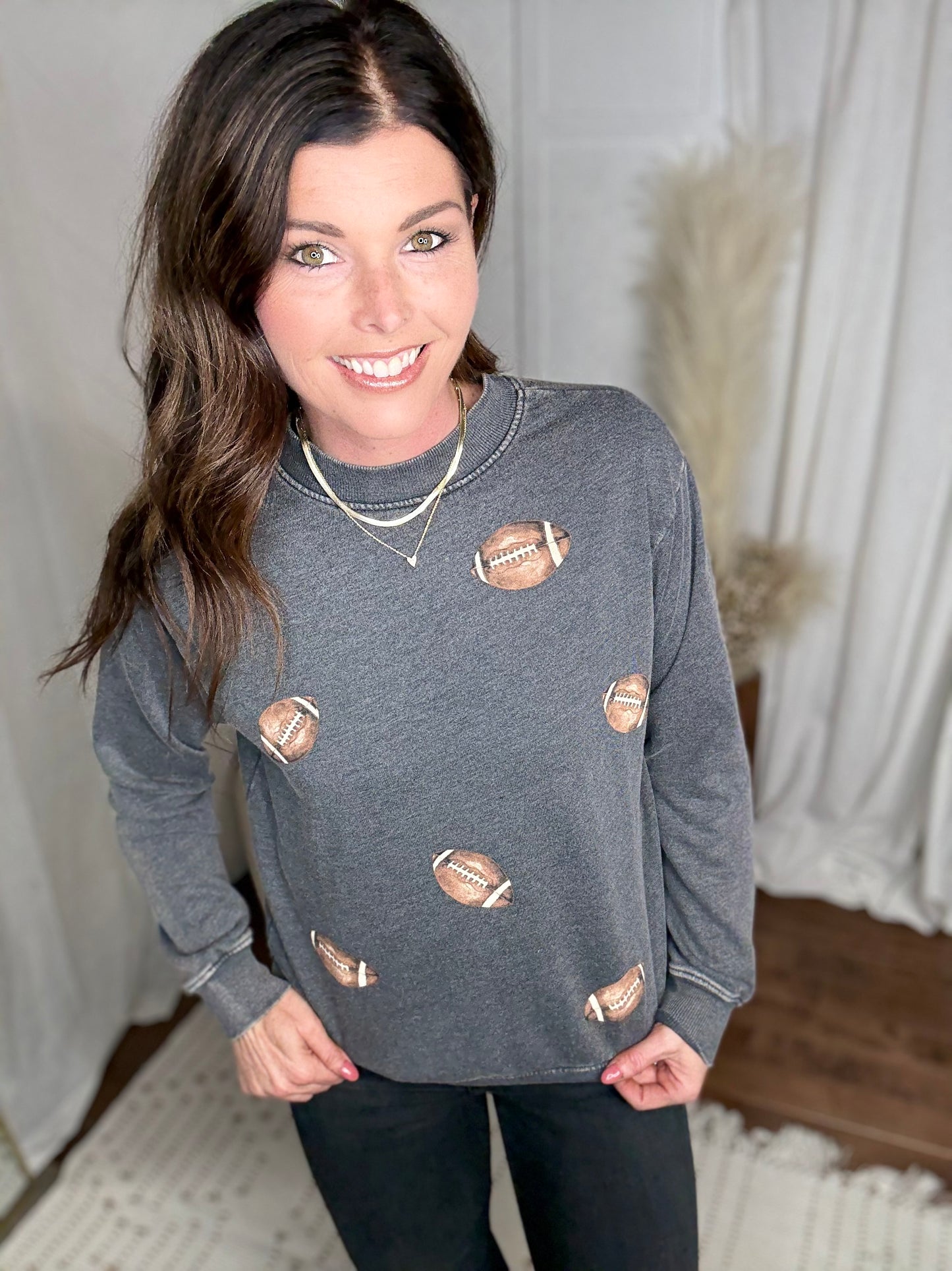 Black Sideline Mineral Washed Sweatshirt