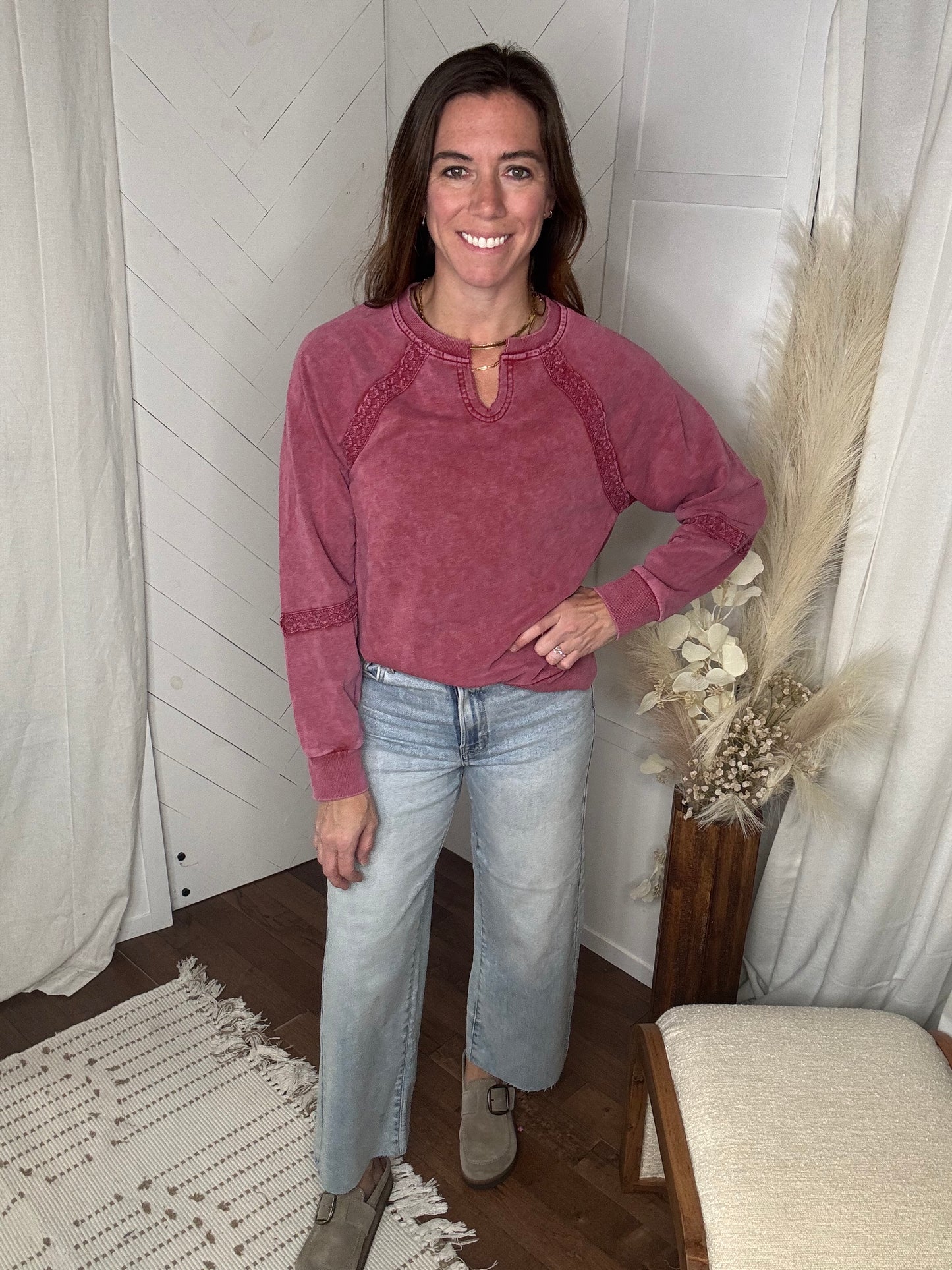 Dahlia Bloom Lace Sweater