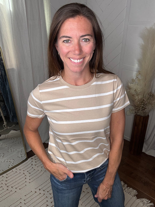 Brielle Striped Tee