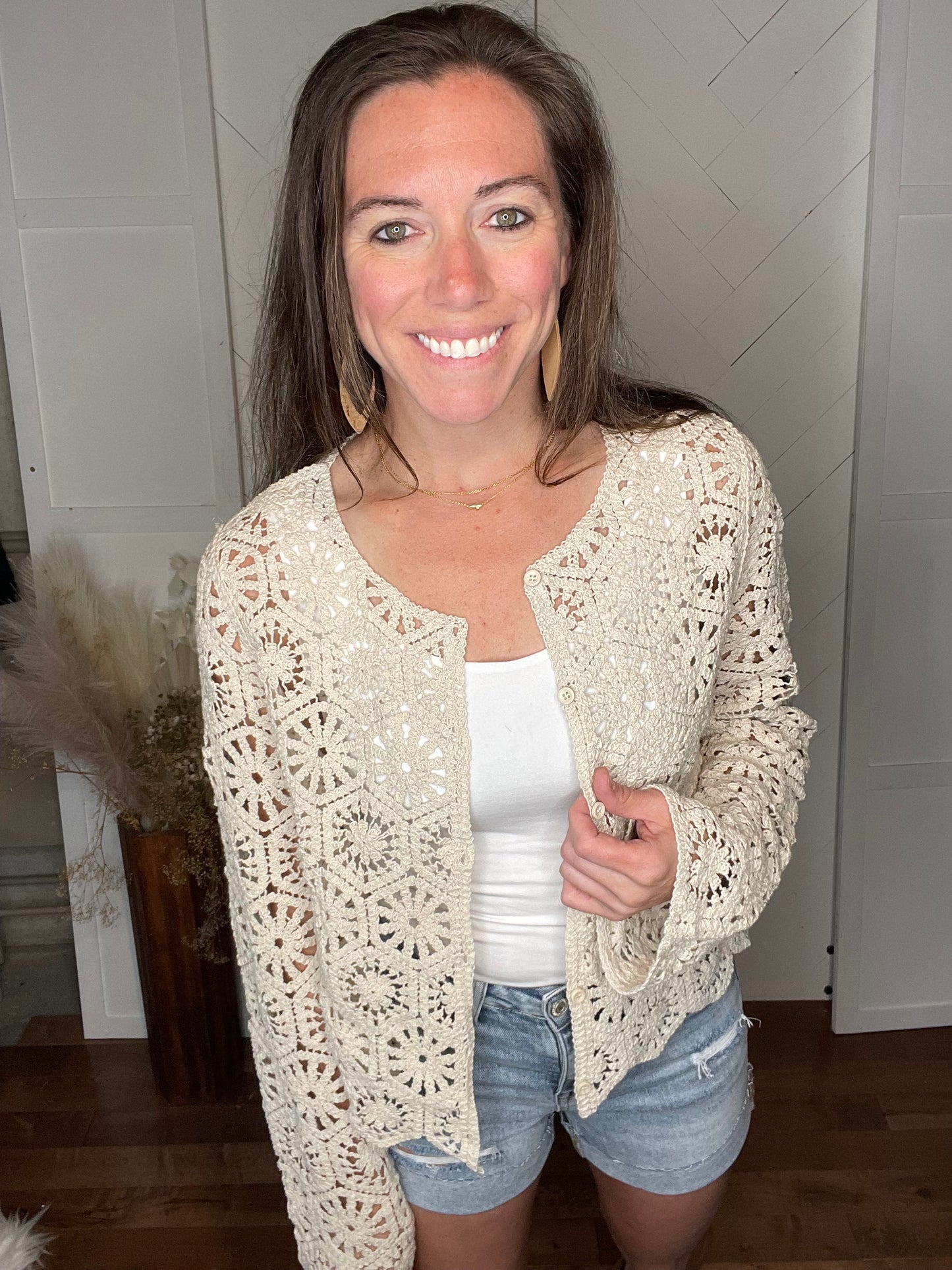 Crochet Crop Cardigan