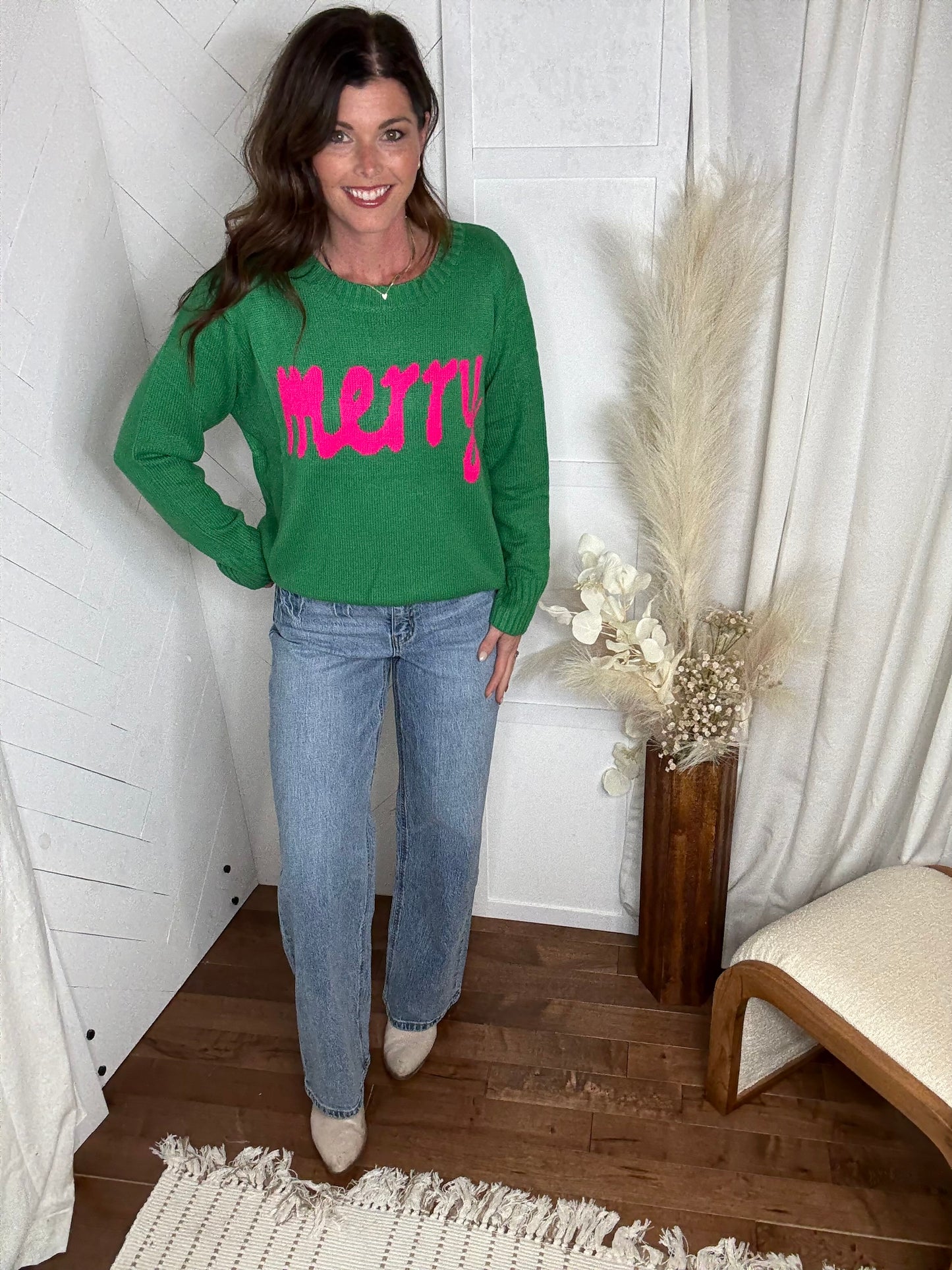 Mint Green Merry Sweater