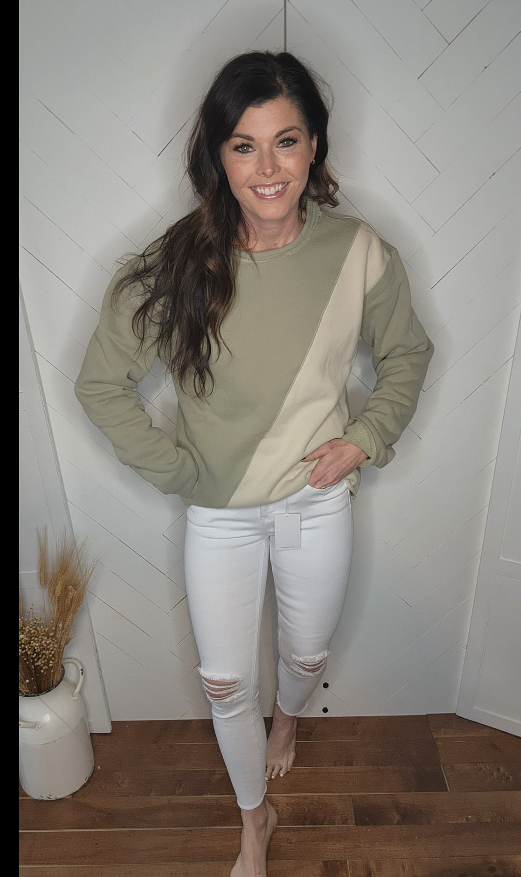 Vervet Haylie Thrilled: White High Rise Skinny Jeans