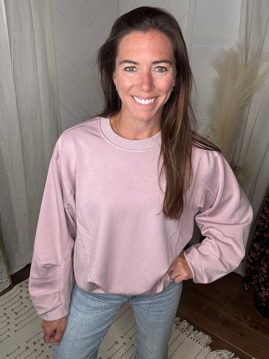 Mauve Soft-Stream Pullover