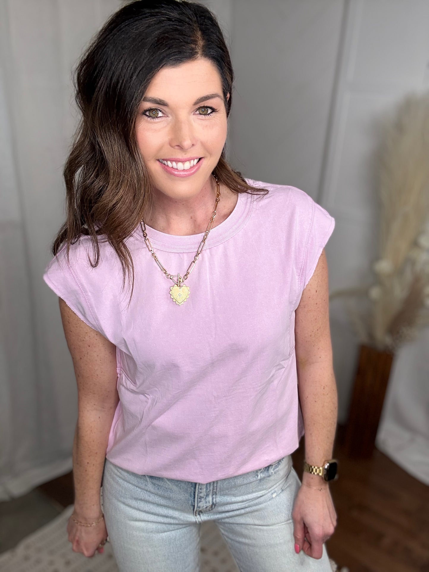 Vintage Blush Boxy Tee