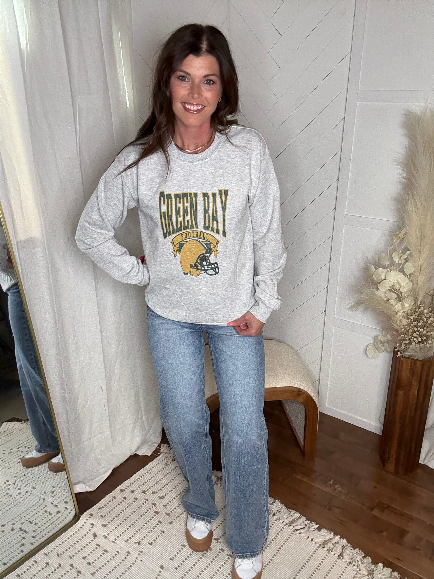 Retro Green Bay Football Crewneck