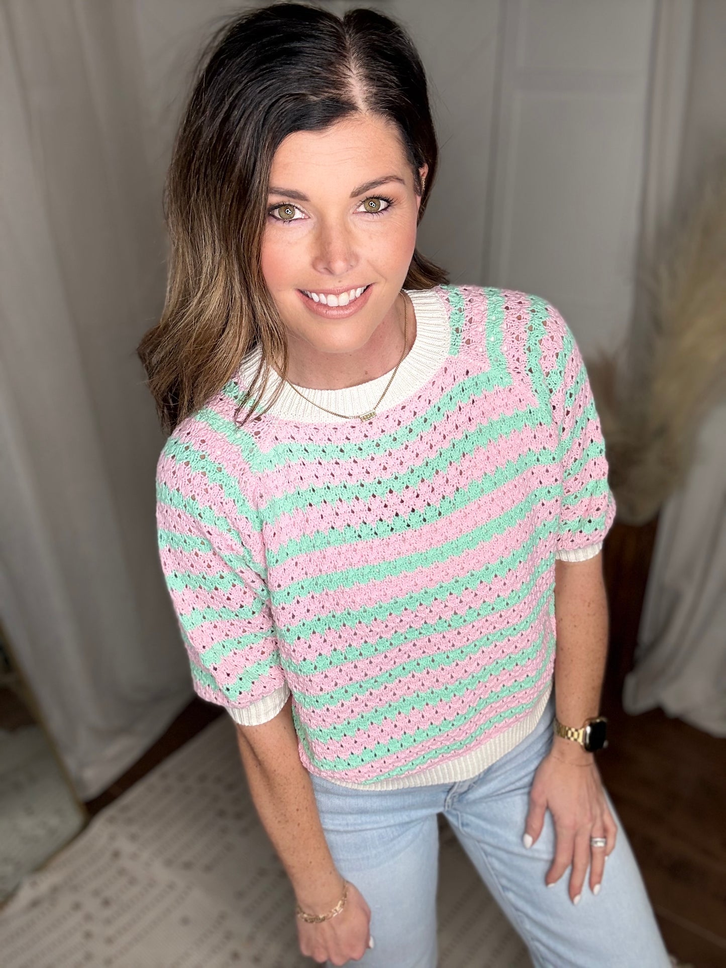 Cotton Candy Crochet Top