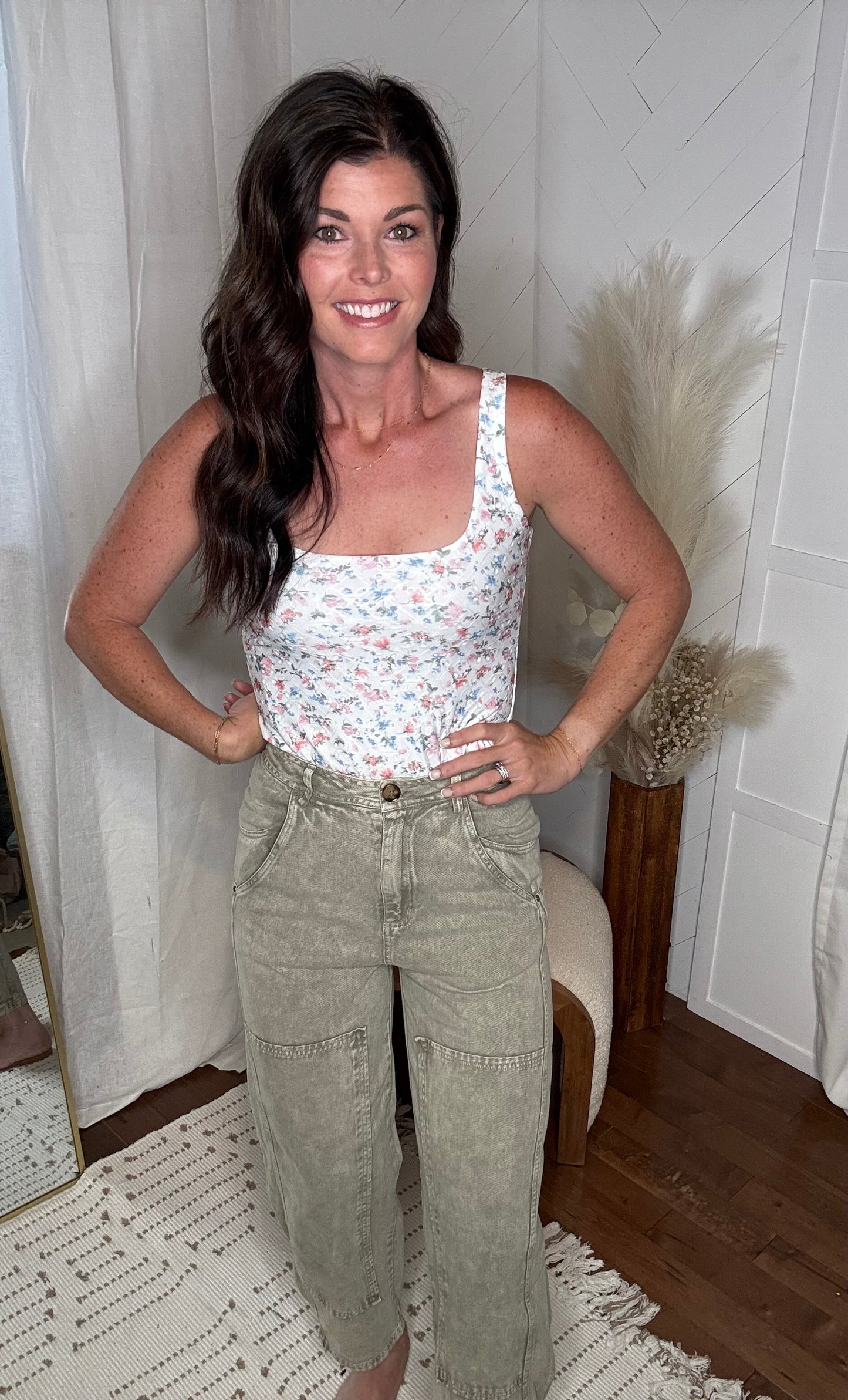 Mica Olive High Rise Jogger Crop