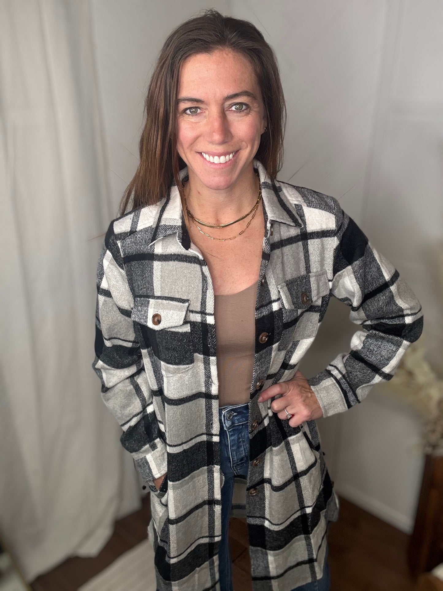 Shadow Plaid Shacket