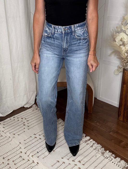 Vervet42: 90'S Super High Rise Wide Leg Jeans