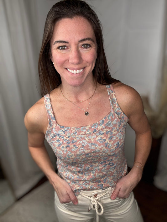 Open Back Animal Print Tank