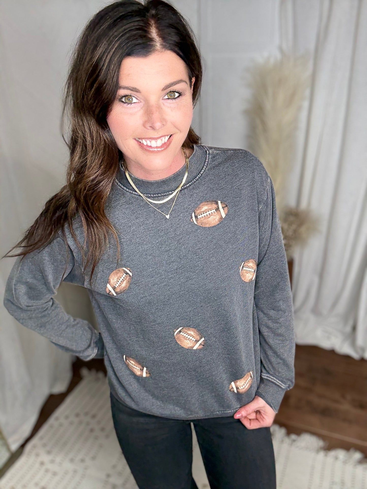 Black Sideline Mineral Washed Sweatshirt