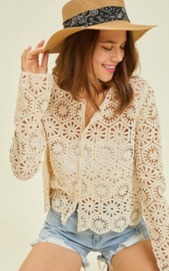 Crochet Crop Cardigan