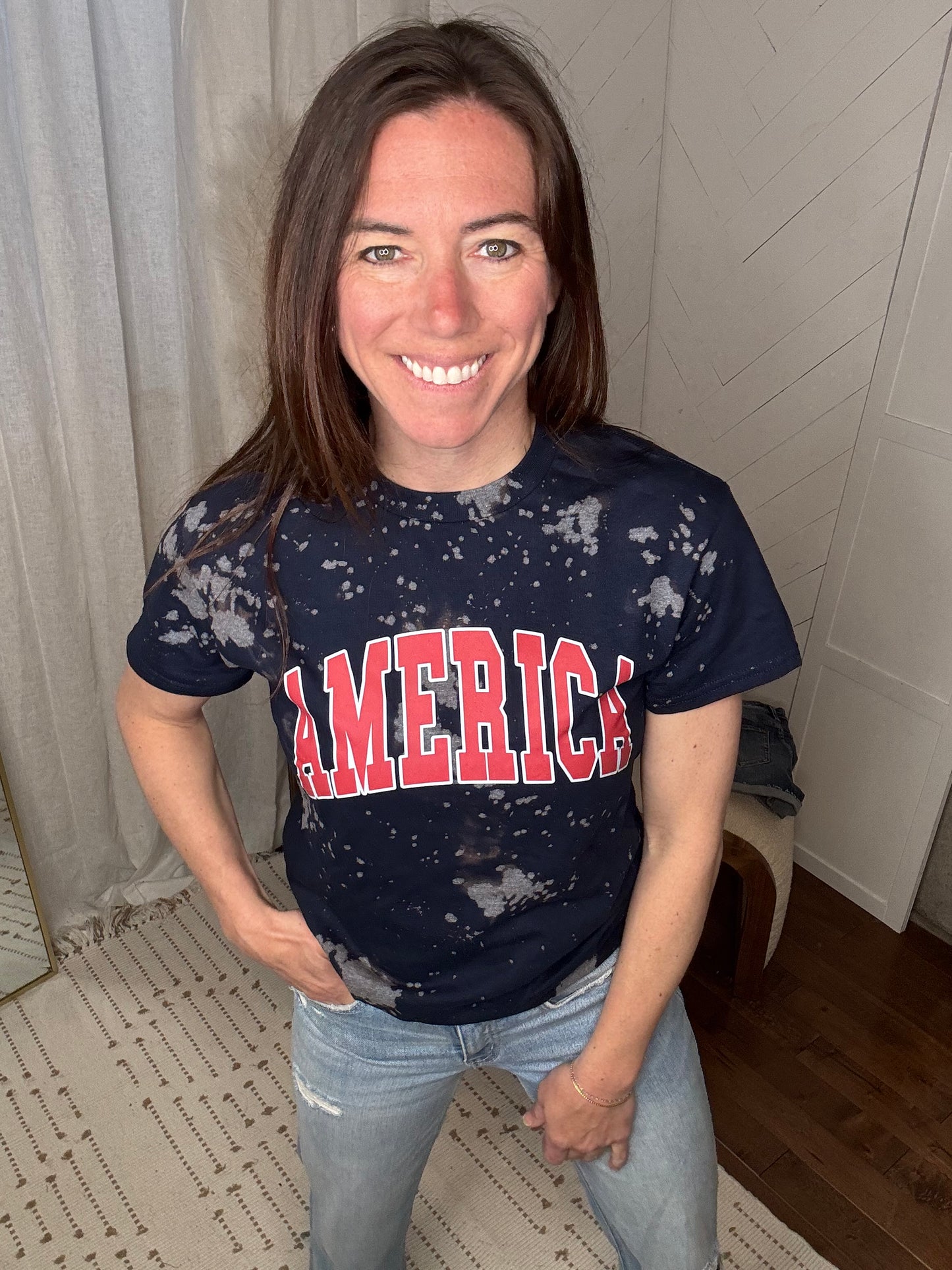 America Bleached Tee