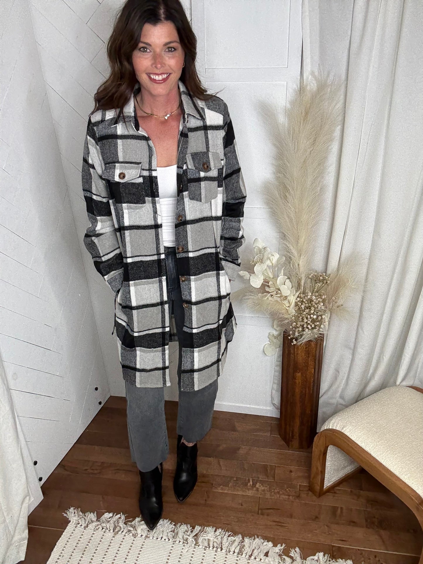 Shadow Plaid Shacket