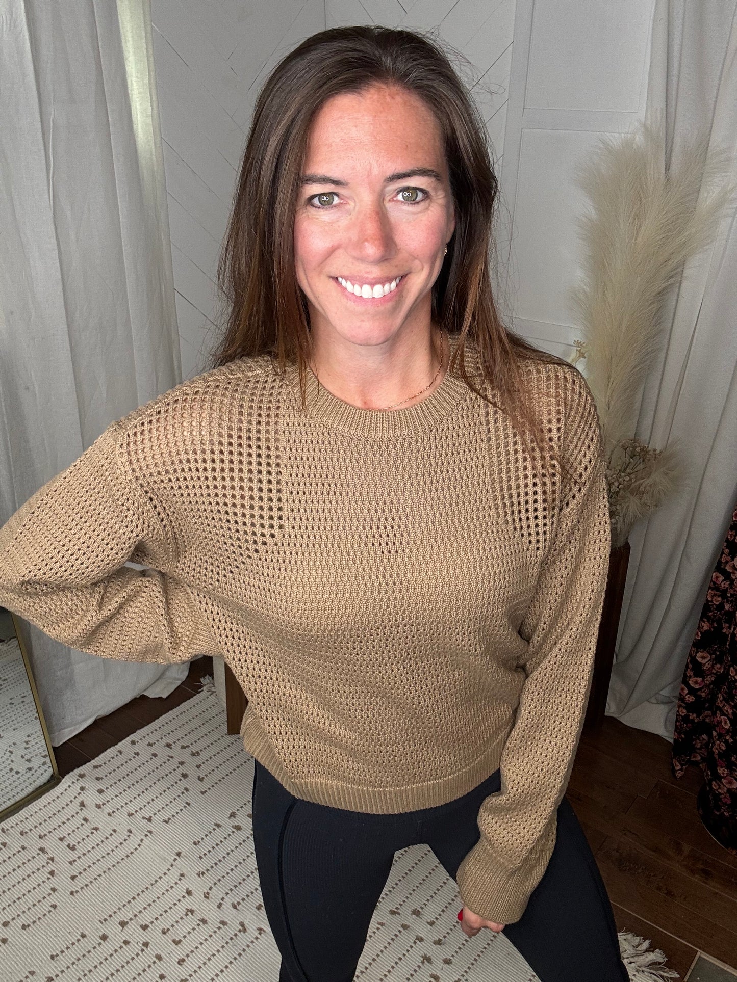 Whispering Oak Knit Sweater