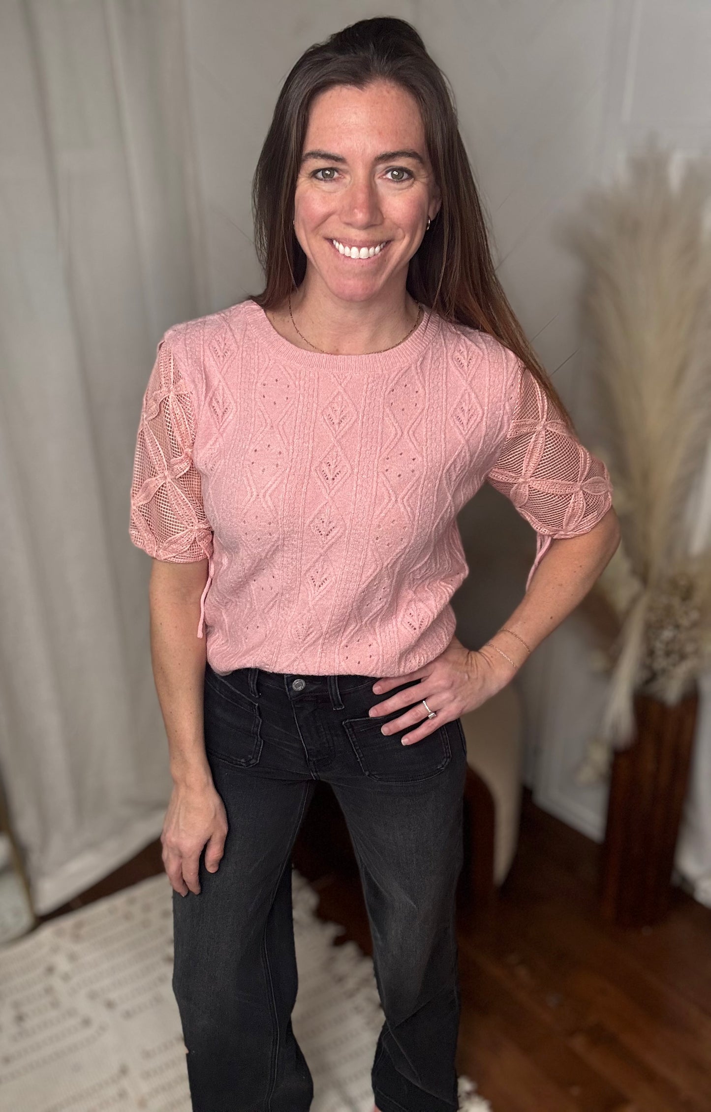 Vervet69: High Rise Patch Pocket Wide Trousers
