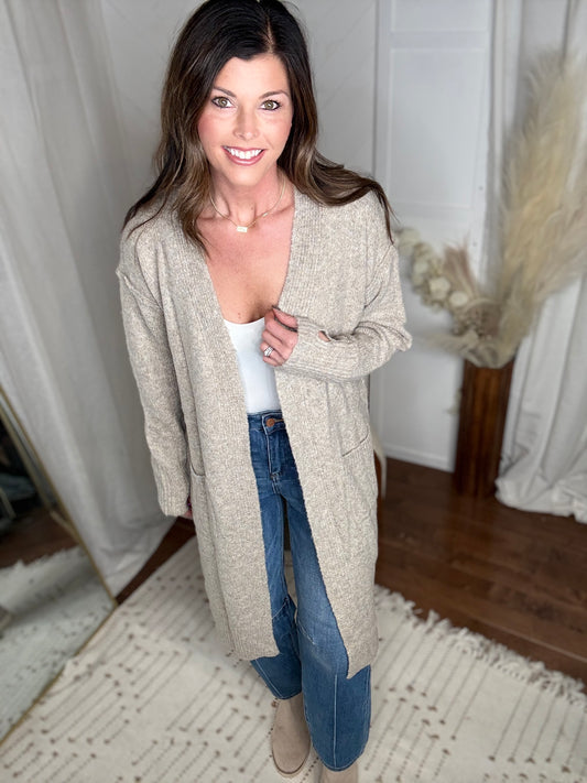  Taupe Soft Embrace Cardigan