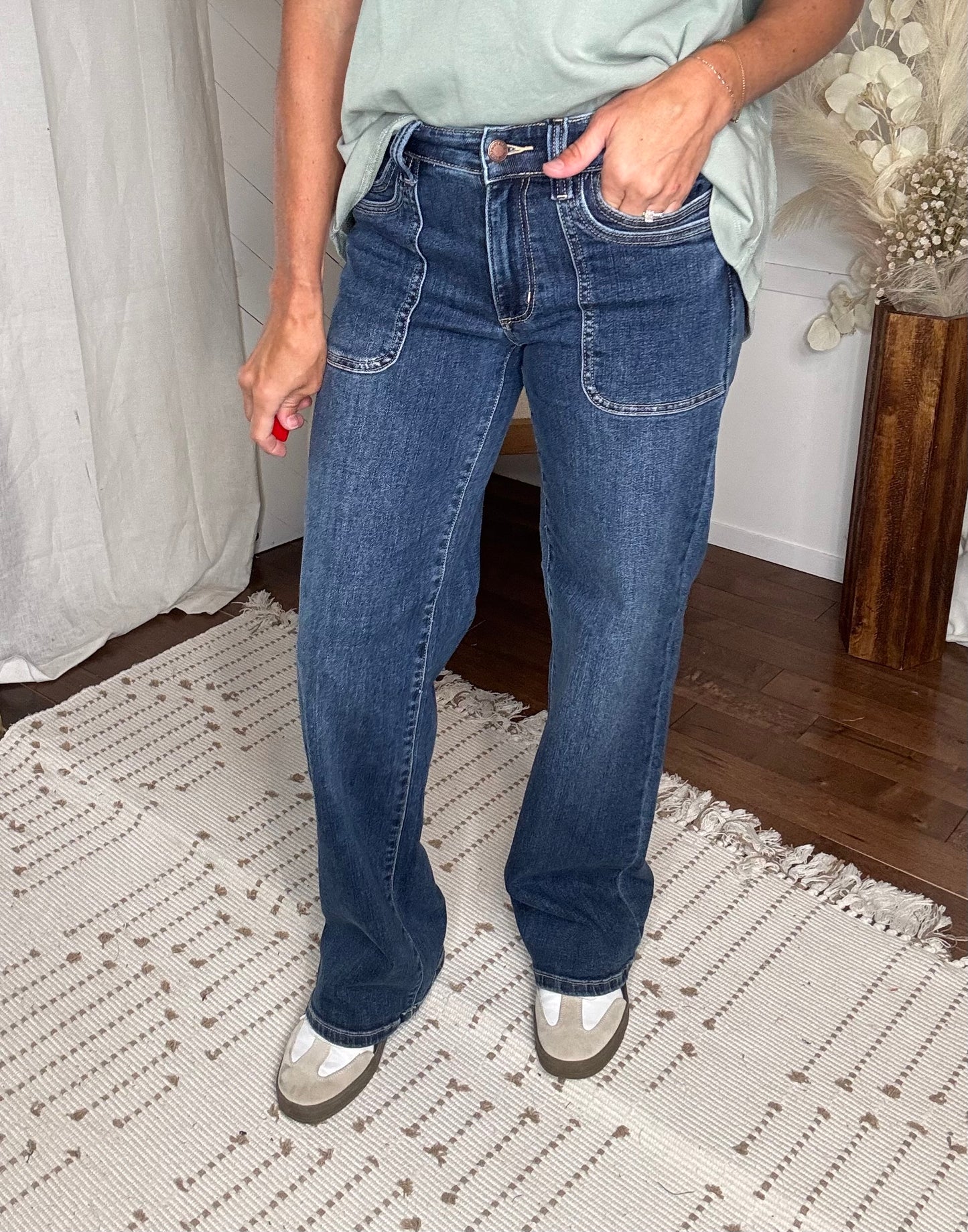 Judy Blue80: High Waist Straight Cut